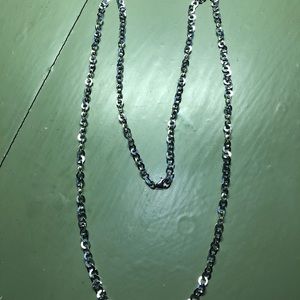 Sterling Silver Chain Necklace 30in